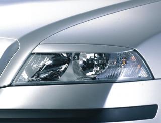 Kryty světlometů (mračítka), černá metalíza - Škoda Octavia II. (Kryty světlometů pro Škoda Octavia II. 2004-2008)