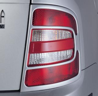 Kryty zadních světel, ABS černé - Škoda Fabia I. Combi/Sedan (Kryty zadních světel pro Škoda Fabia I. Combi/Sedan 2000-2004)