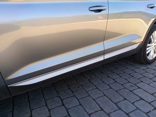 Lišty bočních dveří M-TRACK, stříbrné matné - Škoda Kodiaq (Lišty bočních dveří M-TRACK pro Škoda Kodiaq)