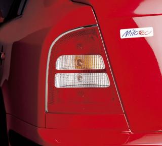 Lišty zadních světel boční, nerez - Škoda Octavia I. Limousine (Lišty zadních světel pro Škoda Octavia I. Limousine 1997-2005)