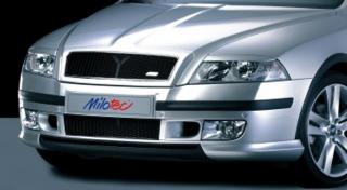 Mřížka nárazníku s bočním sáním, černá metalíza - Škoda Octavia II. (Mřížka nárazníku pro Škoda Octavia II. Lim./Combi 2004-2008)