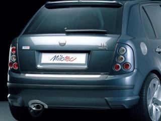 Rozšíření zadního nárazníku, ABS stříbrný matný - Škoda Fabia I. Limousine (BODY-KIT pro Škoda Fabia I. Limousine 2000-2007)