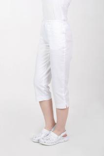 -10% Dámské zdravotnické 3/4 kalhoty M-348B, bílá, 50 (Zdravotnické oblečení)