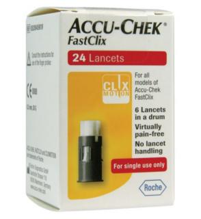 Accu-Chek® Fastclix Lancet 24, lancety do odběrového pera 1x24 ks (Glukometr)