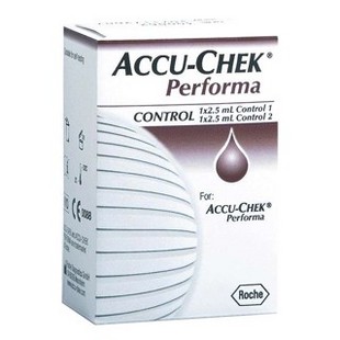 Accu-Chek Performa /Aviva Control,  kontrolní roztok 2x2,5 ml (Glukometr)