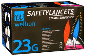 Bezpečnostní lancety Wellion Safety Lancets 23G - 200ks (Glukomery)