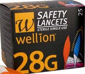 Bezpečnostní lancety Wellion Safety Lancets 28G - 25ks (Glukomery)