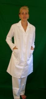 Bílý lékařský plášť: Dámský: Moderní střih, 48 (Zdravotnické oblečení)