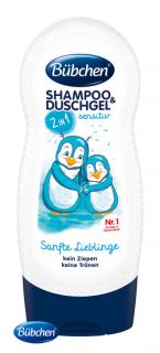 Bübchen Kids šampon a sprchový gel 2v1 Sensitive Jemný miláček 230ml (Detská kozmetika)
