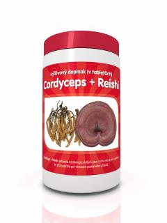 Cordyceps a Reishi 60kps x 300mg  (Vitamíny a doplňky výživy)