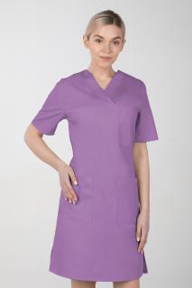Dámské zdravotnické šaty M-076F, fialová (Zdravotnické oblečení)