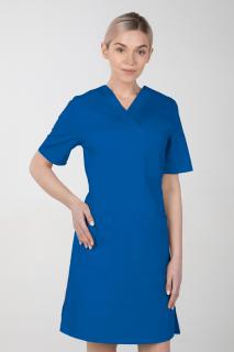 Dámské zdravotnické šaty M-076F, modrá (Zdravotnické oblečení)