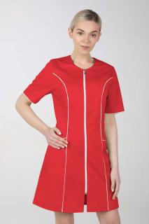 Dámské zdravotnické šaty M-173C, červená (Zdravotnické oblečení)