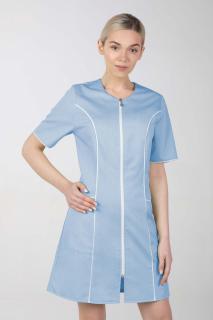 Dámské zdravotnické šaty M-173C, světle modrá (Zdravotnické oblečení)