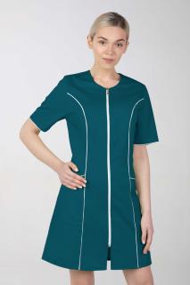Dámské zdravotnické šaty M-173C, tmavě zelená (Zdravotnické oblečení)