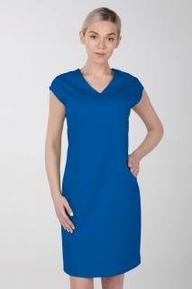 Dámské zdravotnické šaty s elastanem M-373X, modrá (Zdravotnické oblečení)
