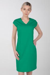 Dámské zdravotnické šaty s elastanem M-373X, zelená (Zdravotnické oblečení)