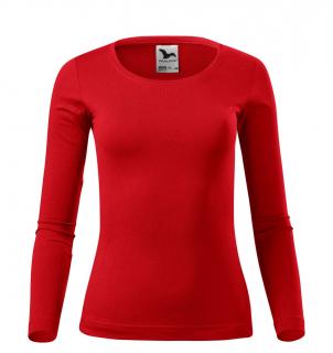 Dámské zdravotnické tričko s dlouhým rukávem,  červená (Zdravotnické oblečení)