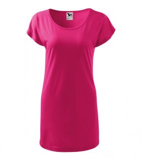 Dámské zdravotnické tričko/šaty s krátkým rukávem, purpurová (Zdravotnické oblečení)