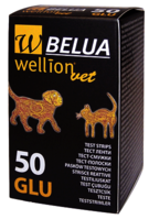 Glukózové testovací proužky WellionVet BELUA, 50ks (Glukomery)