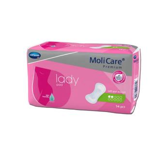 MoliCare® Premium lady pad, 2 kapky - Inkontinenční dámské vložky, 14 ks (Pomůcky pro inkontinenci)
