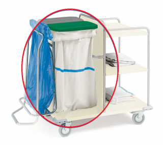 Náhradní pytel s modrým proužkem k vozíkem na prádlo (Lekársky nábytok)
