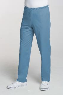 Pánské zdravotnické kalhoty v pase do gumy M-075C, tyrkysová (Zdravotnické oblečení)