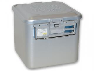 Sterilizační kazeta s filtrem, malá, 285x280x260 mm, šedá (Nerezové kazety )