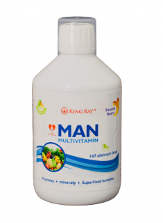 Swedish Nutra MAN MULTIVITAMIN s jedinečným složením pro muže 500 ml  (Hubnutí a celulitida)