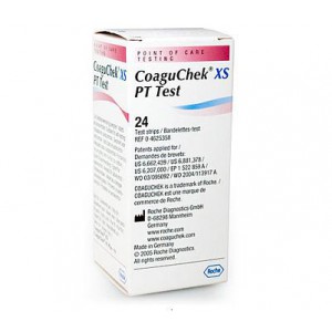 Testovací proužky CoaguChek® XS (24ks) pro přístroj CoaguChek® INRange a XS  (Přístroj pro měření srážlivosti krve)