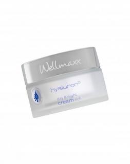 Wellmaxx Hyaluron5 day &amp; night cream rich pleťový krém 50ml (Kosmetika WELLMAXX)