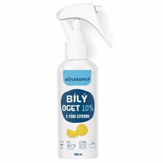 Allnature Bílý ocet sprej 10 % 500 ml Vůně: Citrón