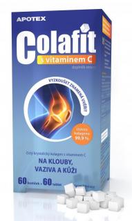 Apotex Colafit (čistý kolagen) s vitamínem C 60 kostiček + 60 tbl.