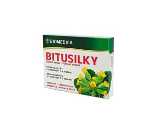 Biomedica Bitusilky bylinné pastilky s medem a vitaminem C 15 ks