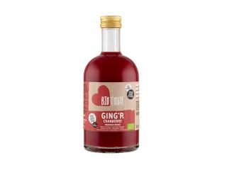 BioToday Ginger prémiový zázvorový nápoj s brusinkami 500 ml