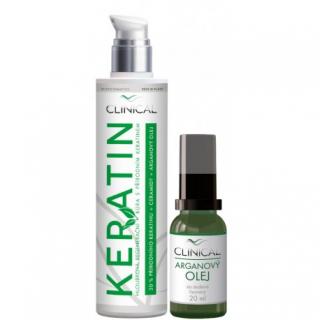 Clinical Keratin hloubková regenerační kůra 100 ml  + dárek Clinical Arganový olej 20 ml