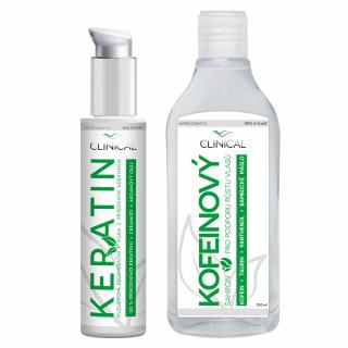 Clinical Keratin hloubková regenerační kůra 100 ml  + dárek Kofeinový šampón 250 ml