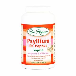 Dr. Popov Psyllium indická rozpustná vláknina kapsle 120 ks