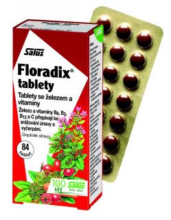 Floradix železo + vitamíny B2, B6, B12 a C 84 tbl.