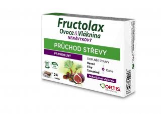 Fructolax Ovoce&Vláknina žvýkací kostky 24 kusů