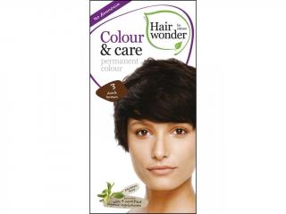 Hairwonder Přírodní dlouhotrvající barva 100 ml Odstín: 3 Tmavě hnědá