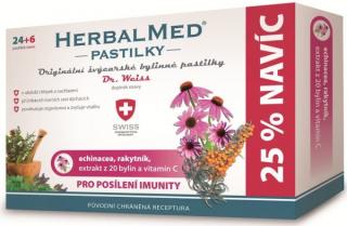 HerbalMed pastilky Dr. Weiss pro posílení imunity 24 pastilek +6 pastilek ZDARMA