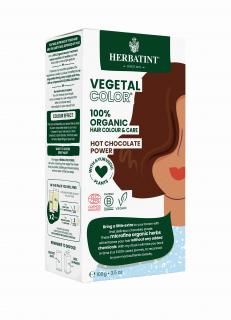 HERBATINT Vegetal 100% BIO rostlinná barva na vlasy 100 g Barva: HOT CHOCOLATE POWER – horká čokoláda