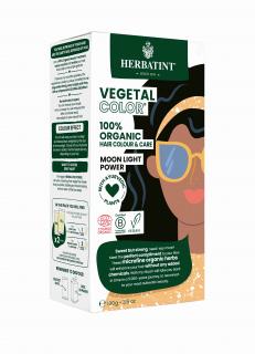 HERBATINT Vegetal 100% BIO rostlinná barva na vlasy 100 g Barva: MOONLIGHT POWER – temná noc