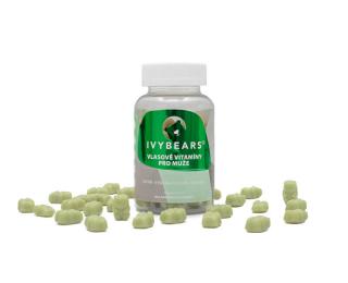 IVY Bears vlasové vitamíny pro muže 60 ks  měsíční kúra
