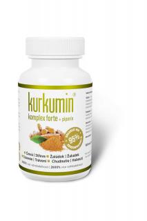 Kurkumin komplex FORTE 300 mg + piperin 60 kapslí