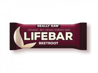 Lifefood BIO Lifebar tyčinka 47 g Příchuť: červená řepa