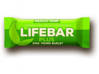 Lifefood BIO Lifebar tyčinka 47 g Příchuť: chia semínka a mladý ječmen