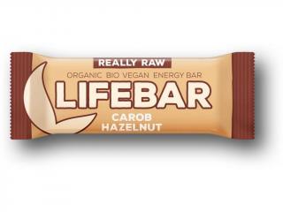 Lifefood BIO Lifebar tyčinka 47 g Příchuť: karobová s lískovými oříšky