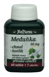 MedPharma Meduňka 50 mg + chmel + kozlík 67 tbl.